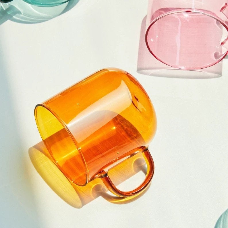 Scandinavian Style Art Glass Mug