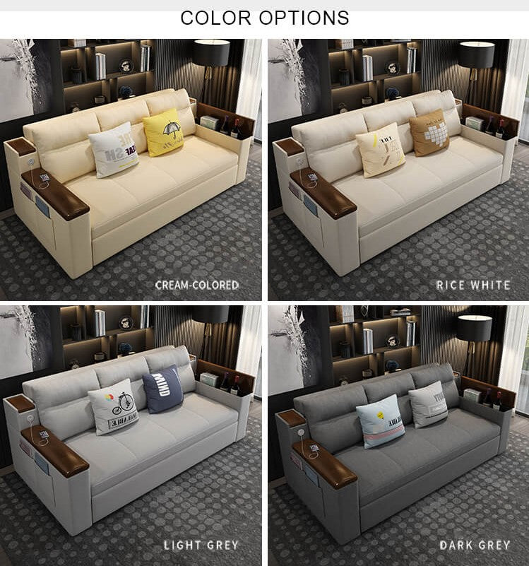Space-saving Multi-purpose living Room Furniture Modern fabric folding sofa bed