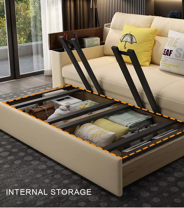 Space-saving Multi-purpose living Room Furniture Modern fabric folding sofa bed