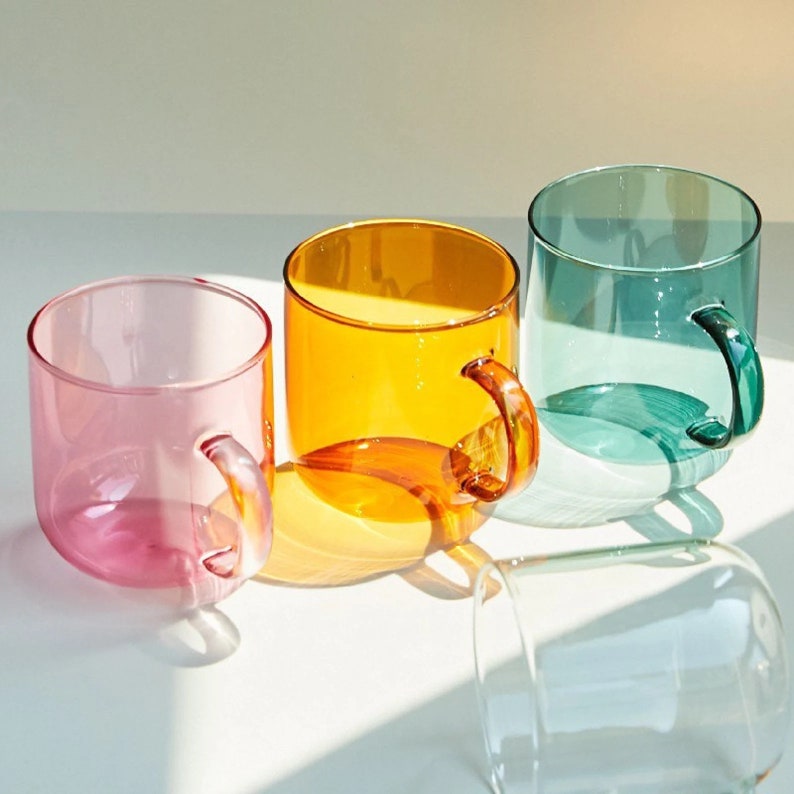 Scandinavian Style Art Glass Mug